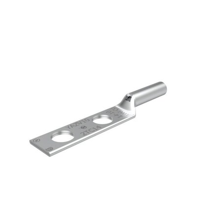 Burndy CU Compression Terminal Code Conductor, Beveled Entry, 2 Hole/W/InspWi YAZV102TC14